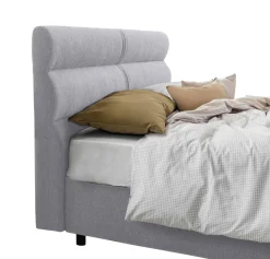 Letti Contenitore > Dmora Letto Matrimoniale Materasso Incluso Sfoderabile, Contenitore Made in Italy - Brunate Grigio