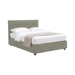 Letti Matrimoniali|Letti Contenitore > Dmora Letto Matrimoniale Sfoderabile Contenitore, Dimensione Materasso 160x200 cm Made in Italy - Orgiano Grigio Sabbia
