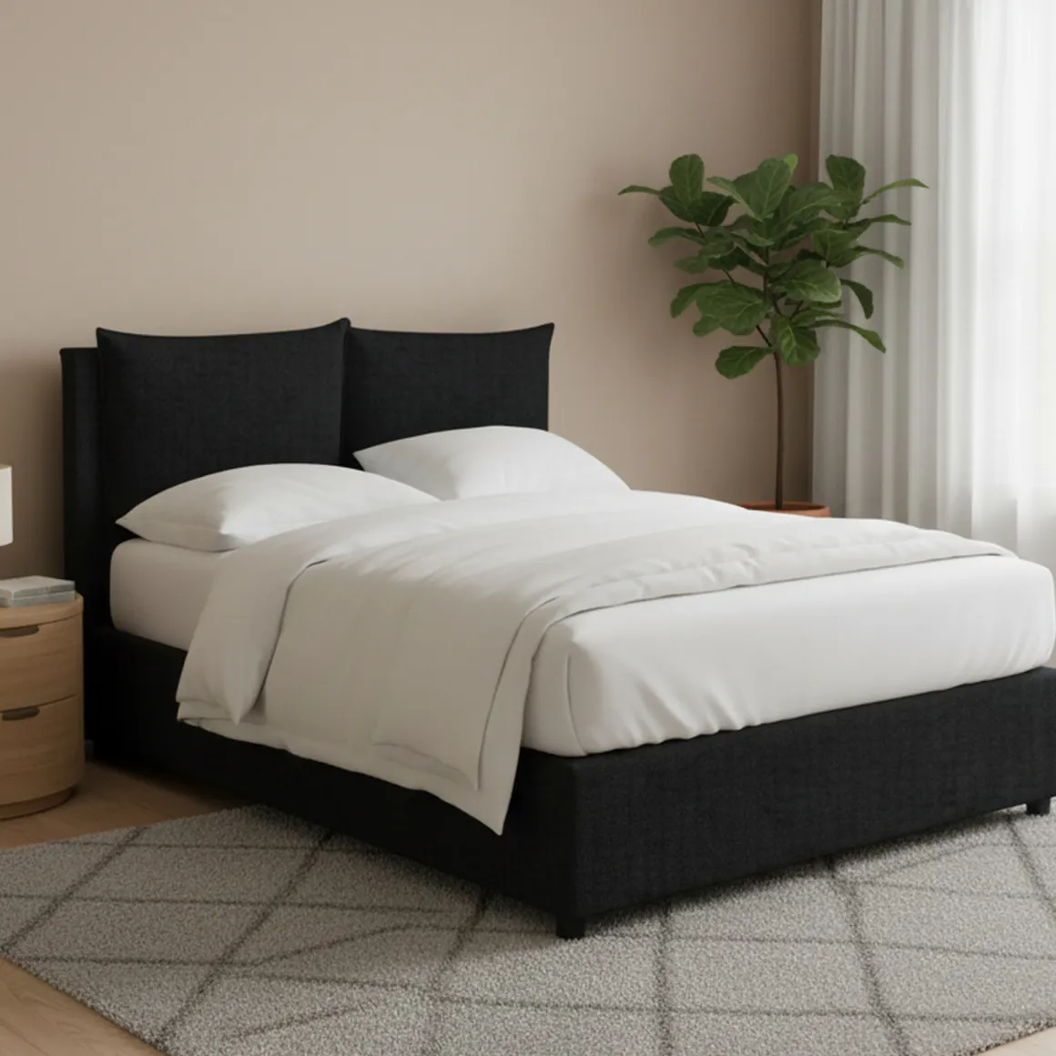 Letti Matrimoniali|Letti Contenitore > Dmora Letto Matrimoniale Sfoderabile Contenitore, Dimensione Materasso 160x190 cm - Soliera Grigio Scuro