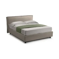 Letti Matrimoniali > Dmora Letto Matrimoniale  Sfoderabile Contenitore, Dimensione Materasso 160x190 cm Made in Italy - Alcatron Grigio Tortora