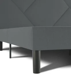 Letto matrimoniale grigio 169x204cm imbottito - Morpheus