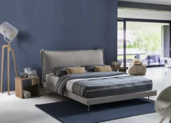 Letti Matrimoniali|Camera Da Letto > Dmora Letto matrimoniale 180x215cm sfoderabile - Pietersite Grigio