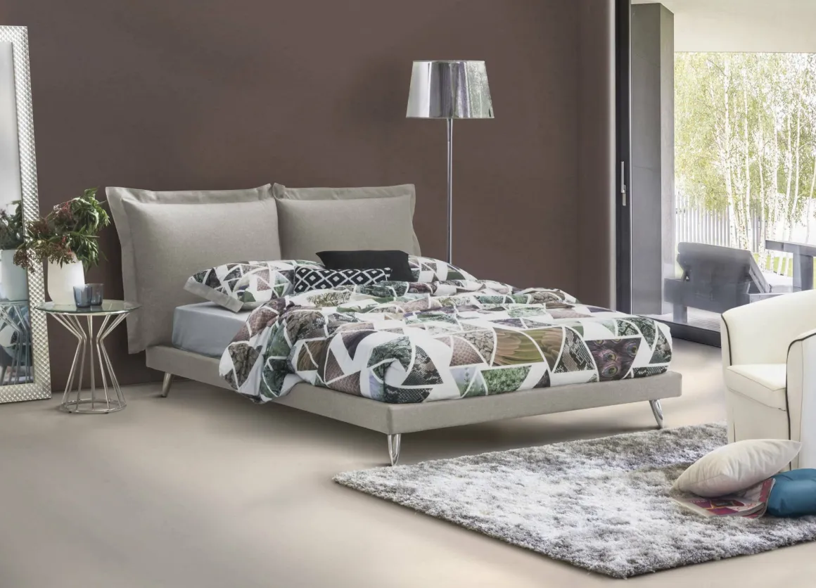 Letti Matrimoniali > Dmora Letto matrimoniale 199x210cm - Fusi Grigio