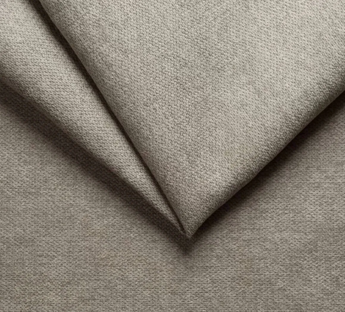 Letto Matrimoniale in Tessuto Grigio Tortora
