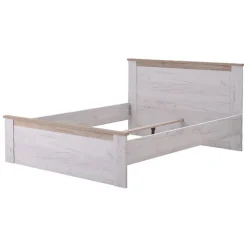 Letti Matrimoniali > Dmora Letto Matrimoniale Marrone Larice Chiaro Marrone Rovere Dimensione Materasso 160x200 cm Peso Supportato 200 kg, Matrimoniale - Claviere Marrone Rovere, Marrone Larice chiaro