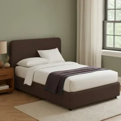 Letto Matrimoniale Marrone Sfoderabile Contenitore, Dimensione Materasso 160x200 cm - Argentina
