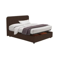 Letto Matrimoniale Marrone Sfoderabile Contenitore, Dimensione Materasso 160x200 cm - Argentina