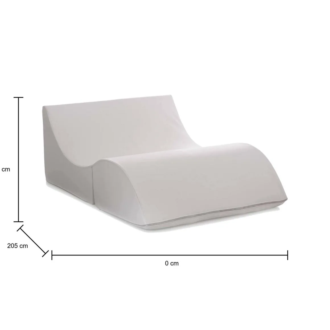 Letto matrimoniale pieghevole 50x100cm bianco - Amorina