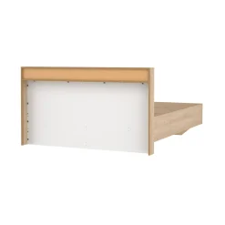 Letti Matrimoniali > Dmora Letto matrimoniale rovere e bianco 169x216cm - Rose Marrone, Marrone Rovere