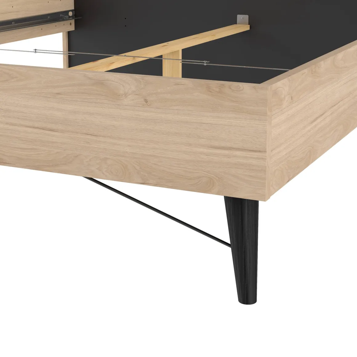 Letto matrimoniale rovere 172x206cm accogliente - Lala