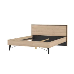 Letto matrimoniale rovere 172x206cm accogliente - Lala