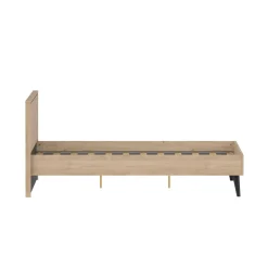Letti Matrimoniali > Dmora Letto matrimoniale rovere 192x206cm - Ghebbo Marrone Rovere