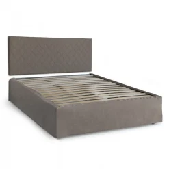 Camera Da Letto > Dmora Letto matrimoniale tortora 5x170cm imbottito - Alfredo Grigio