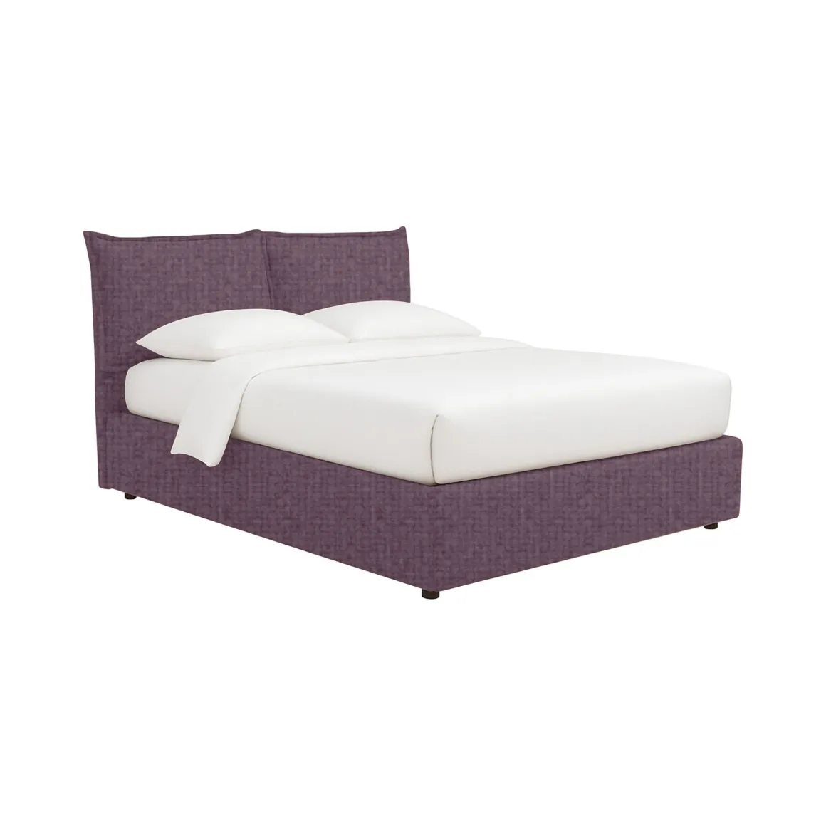 Letto Matrimoniale Viola Lilla Sfoderabile Contenitore, Dimensione Materasso 160x190 cm - Calcio