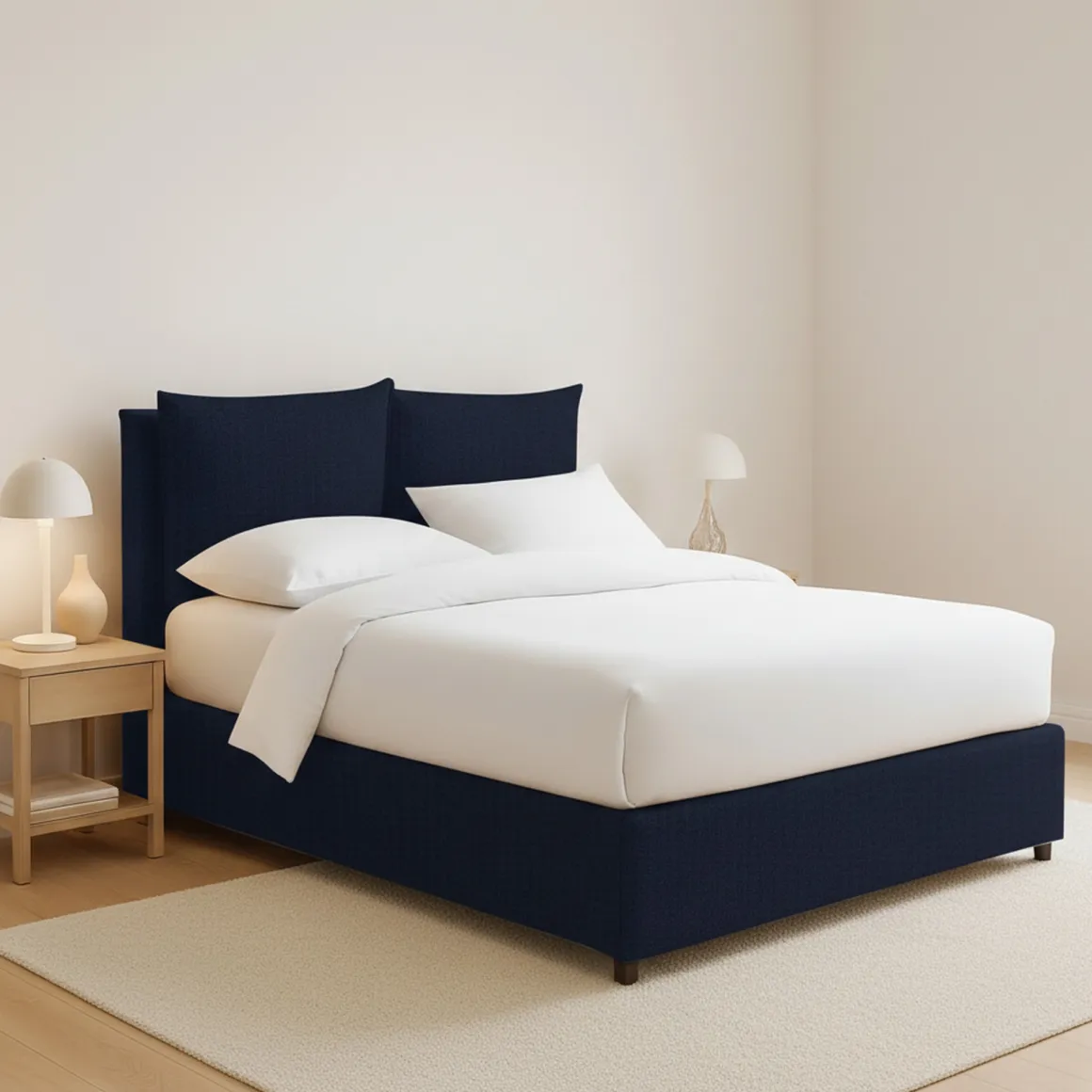 Letti Matrimoniali|Letti Contenitore > Dmora Letto Matrimoniale Sfoderabile Contenitore, Dimensione Materasso 160x190 cm - Soliera Viola Scuro