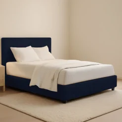 Letti Matrimoniali|Letti Contenitore > Dmora Letto Matrimoniale Sfoderabile Contenitore, Dimensione Materasso 160x200 cm - Melilli Viola Scuro