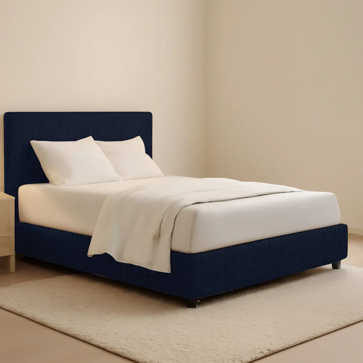 Letti Matrimoniali|Letti Contenitore > Dmora Letto Matrimoniale Sfoderabile Contenitore, Dimensione Materasso 160x200 cm - Melilli Viola Scuro