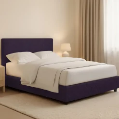 Letto Matrimoniale Viola Sfoderabile Contenitore, Dimensione Materasso 160x200 cm - Lenta