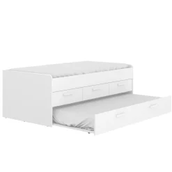 Cameretta|Letti Estraibili > Dmora Letto per bambini 4 cassetti 194x95cm - Aftro Bianco