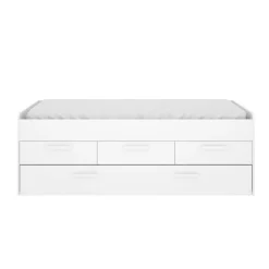 Cameretta|Letti Estraibili > Dmora Letto per bambini 4 cassetti 194x95cm - Aftro Bianco