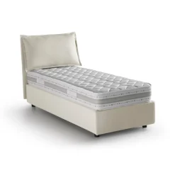 Letti Singoli|Letti Contenitore > Dmora Letto 1 piazza contenitore 95x205cm sfoderabile - Argentino Beige