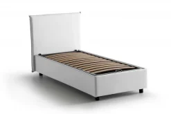 Letto 1 piazza contenitore bianco 95x205cm comfort - Astor