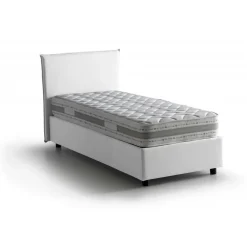 Letto 1 piazza contenitore bianco 95x205cm moderno - Aquilla