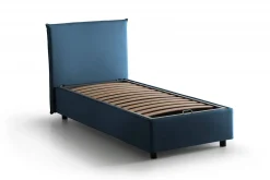 Letti Singoli|Letti Contenitore > Dmora Letto 1 piazza contenitore 95x205cm rete inclusa - Aphrodite Blu