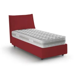 Letti Singoli|Letti Contenitore > Dmora Letto 1 piazza contenitore 95x215cm sfoderabile - Boudicca Rosso