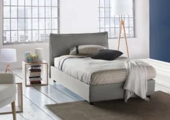 Letti Piazza E Mezza|Letti Contenitore > Dmora Letto piazza e mezza Abbygale, con materasso Cm 120x200 incluso, Rosso