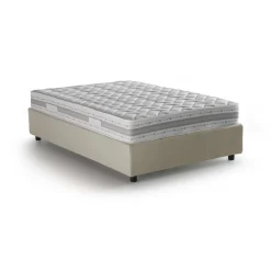 Letti Piazza E Mezza|Letti Contenitore > Dmora Letto piazza e mezza Abici, con materasso Cm 120x200 incluso, Beige