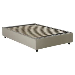 Letti Piazza E Mezza|Letti Contenitore > Dmora Letto piazza e mezza Abici, con materasso Cm 120x200 incluso, Beige