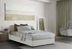 Letti Piazza E Mezza|Letti Contenitore > Dmora Letto piazza e mezza Abici, con materasso Cm 120x200 incluso, Blu