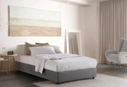 Letti Piazza E Mezza|Letti Piazza E Mezza > Dmora Letto piazza e mezza Abici, con materasso Cm 120x200 incluso, Rosso