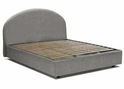 Letto piazza e mezza Acy, con materasso Cm 120x190 incluso, Grigio