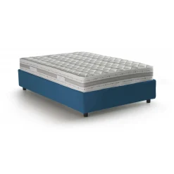 Letti Piazza E Mezza|Letti Contenitore > Dmora Letto piazza e mezza Aftis, con materasso Cm 120x190 incluso, Grigio