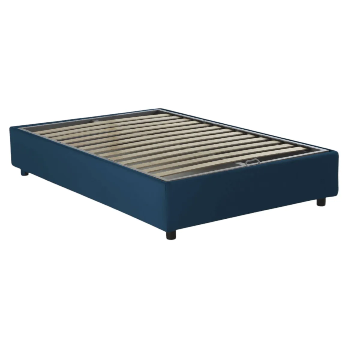 Letto piazza e mezza Aftis, con materasso Cm 120x190 incluso, Blu