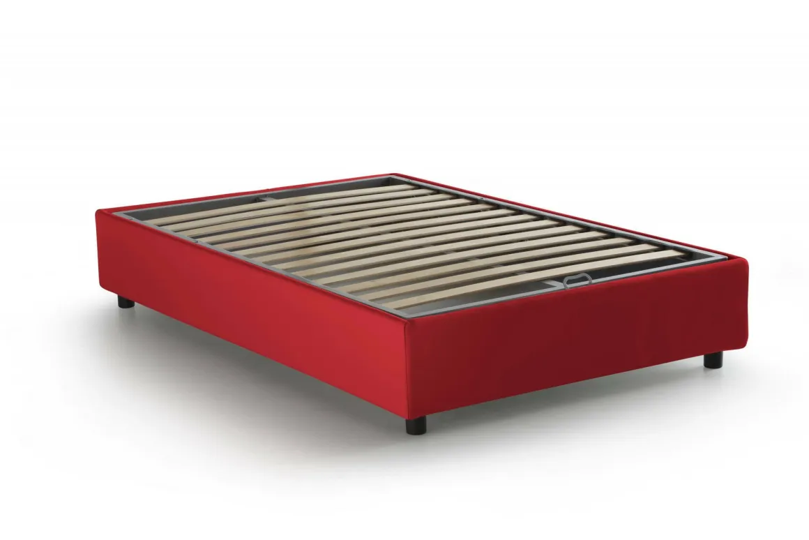 Letti Piazza E Mezza|Letti Contenitore > Dmora Letto piazza e mezza Aftis, con materasso Cm 120x190 incluso, Tortora Grigio Tortora