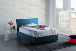 Letti Piazza E Mezza|Letti Contenitore > Dmora Letto piazza e mezza Alush, con materasso Cm 120x190 incluso, Grigio