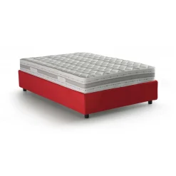 Letti Piazza E Mezza|Letti Contenitore > Dmora Letto piazza e mezza Alvise, con materasso Cm 120x190 incluso, Tortora Grigio Tortora