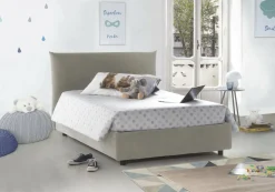 Letti Piazza E Mezza|Letti Contenitore > Dmora Letto piazza e mezza Amorino, adatto per materasso Cm 120x190, Bianco
