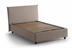 Letto piazza e mezza Anissa, adatto per materasso Cm 120x200, Tortora