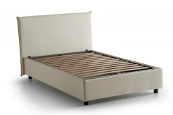 Letti Piazza E Mezza|Letti Contenitore > Dmora Letto piazza e mezza Anyta, adatto per materasso Cm 120x190, Bianco