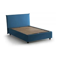 Letti Piazza E Mezza|Letti Contenitore > Dmora Letto piazza e mezza Anyta, adatto per materasso Cm 120x190, Grigio