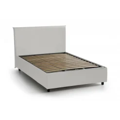 Letti Piazza E Mezza|Letti Contenitore > Dmora Letto piazza e mezza April, adatto per materasso Cm 120x200, Tortora Grigio Tortora