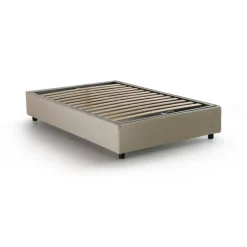 Letti Piazza E Mezza|Letti Contenitore > Dmora Letto piazza e mezza Ariba, adatto per materasso Cm 120x190, Bianco