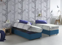Letti Piazza E Mezza|Letti Contenitore > Dmora Letto piazza e mezza Ariba, adatto per materasso Cm 120x190, Grigio