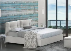 Letti Piazza E Mezza|Letti Contenitore > Dmora Letto piazza e mezza Arieta, con materasso Cm 120x190 incluso, Grigio
