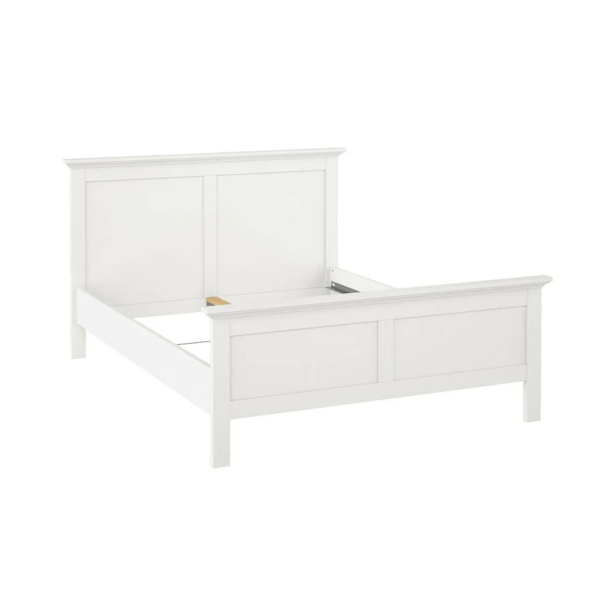 Letti Piazza E Mezza|Letti Piazza E Mezza > Dmora Letto piazza e mezza Armungia, 172x213 h110 cm, Bianco