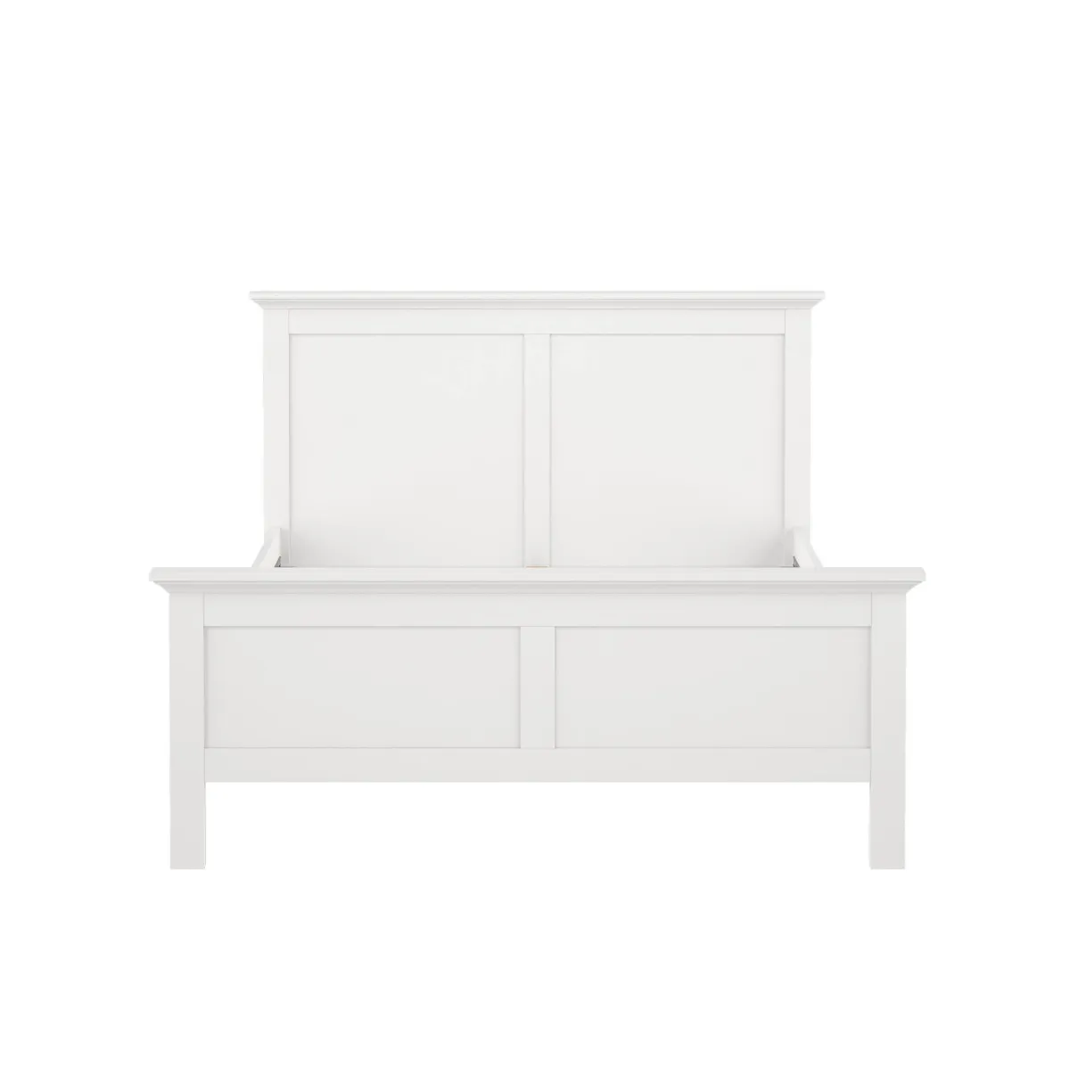 Letti Piazza E Mezza|Letti Piazza E Mezza > Dmora Letto piazza e mezza Armungia, 172x213 h110 cm, Bianco